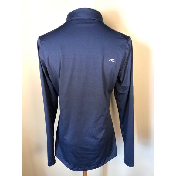 KJUS Scotscraig Long Sleeve Navy Polo Size L (40L) - Picture 2 of 10